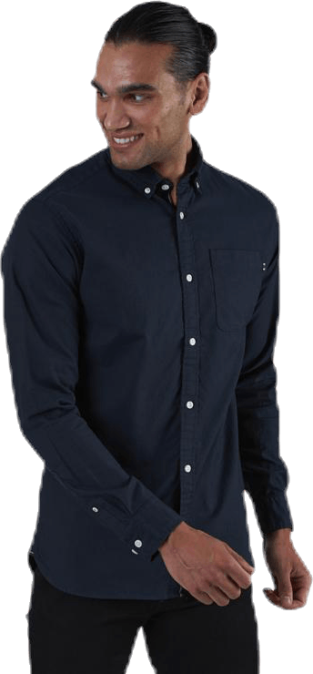 Classic Soft Oxford Shirt L/S Blue, Male, Kläder, Skjortor, Blå, M
