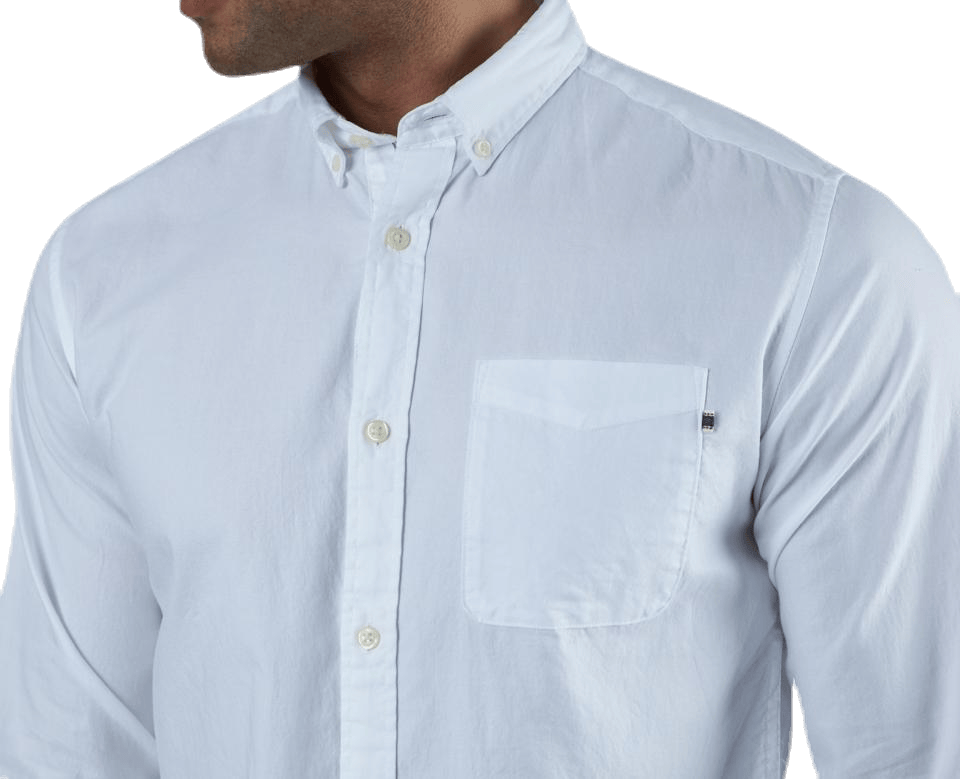 Classic Soft Oxford Shirt L/S White - Bild 4