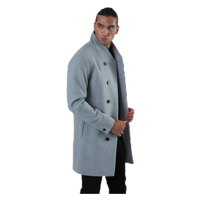 Collum Wool Coat Grey, Male, Kläder, jackor, Grå, XL