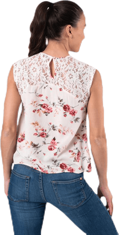 Karmen S/L Top Aop Wvn Beige - Bild 2