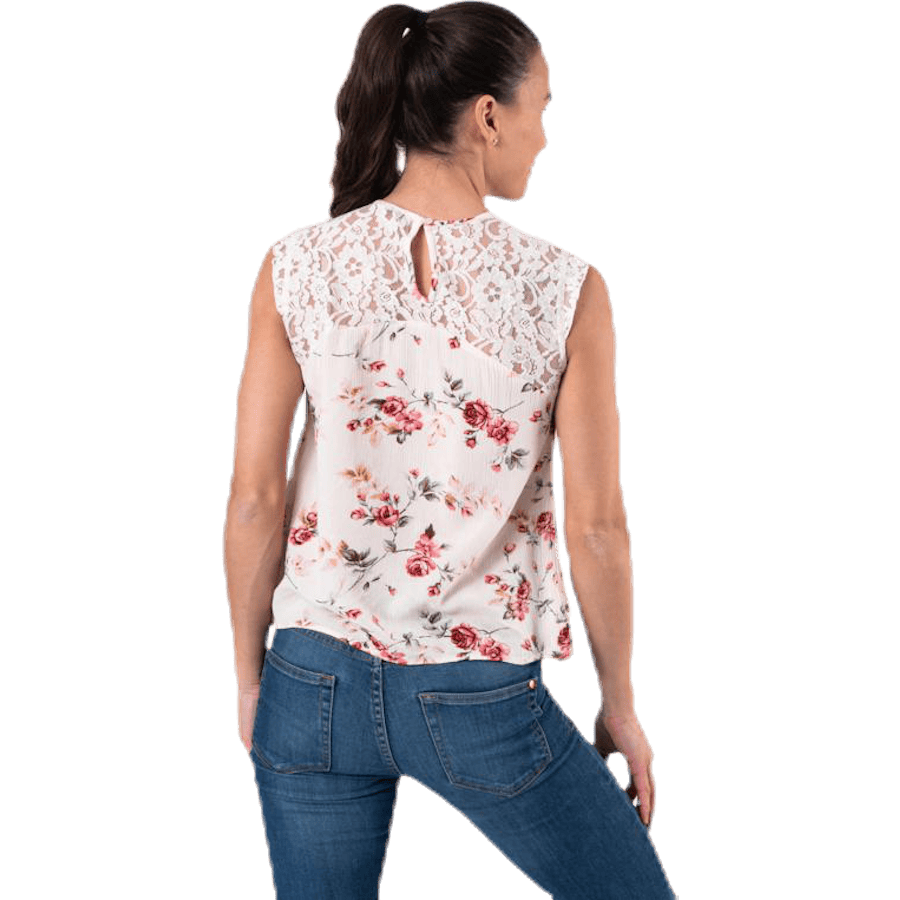 Karmen S/L Top Aop Wvn Beige - Bild 2