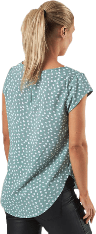 Vic Ss Aop Top Wvn Green - Bild 2