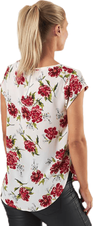 Vic Ss Aop Top Wvn Pink - Bild 2