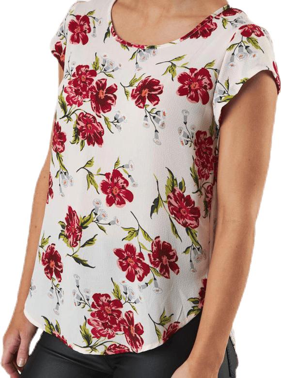 Vic Ss Aop Top Wvn Pink - Bild 4