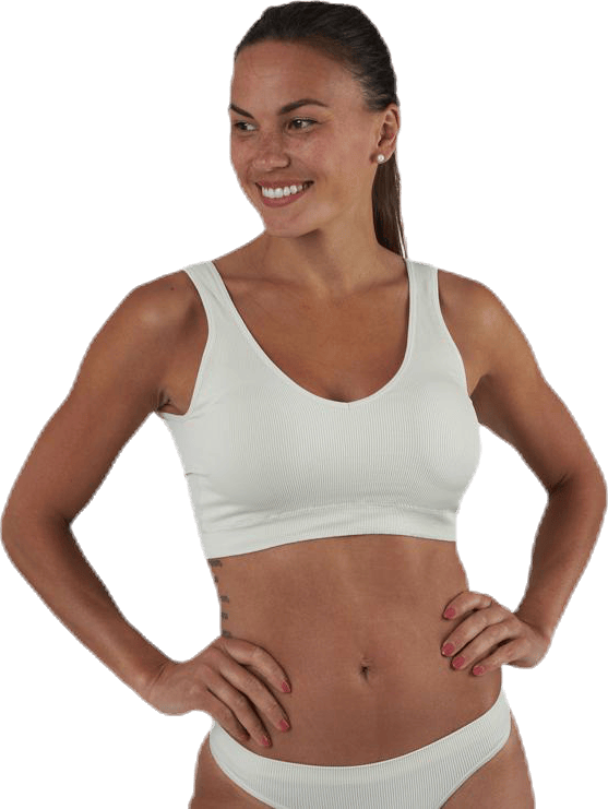 Symmi Rib Bra Top 2-Pack White