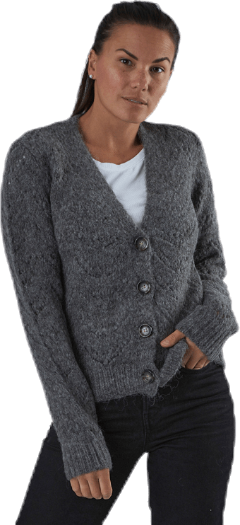 Bibi Ls  Knit Cardigan Grey