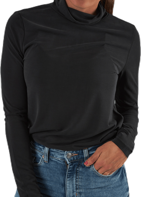 Kamala Ls Rollneck  Top  Black - Bild 5