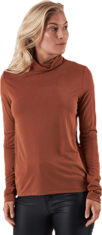 Kamala Ls Rollneck  Top  Brown - Bild 2