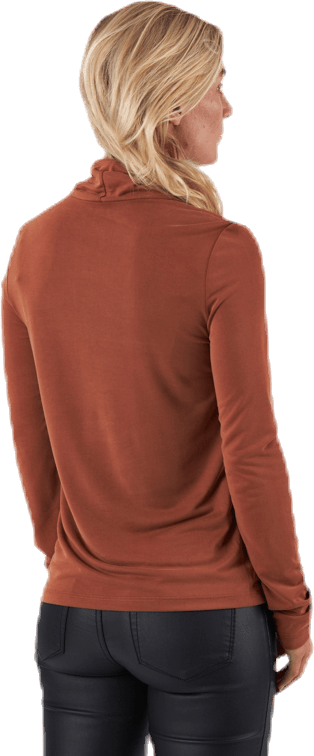 Kamala Ls Rollneck  Top  Brown - Bild 3