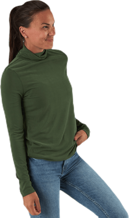 Kamala Ls Rollneck  Top  Black, Female, Odzież, Koszule, Czarny, M