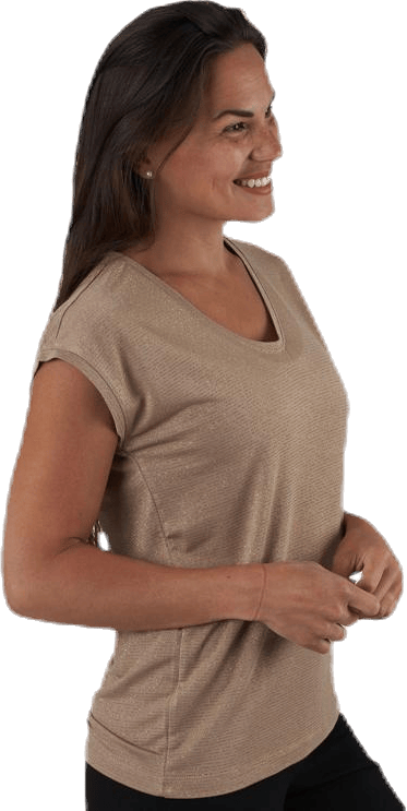 Billo Tee Lurex Stripes Beige - Bild 2