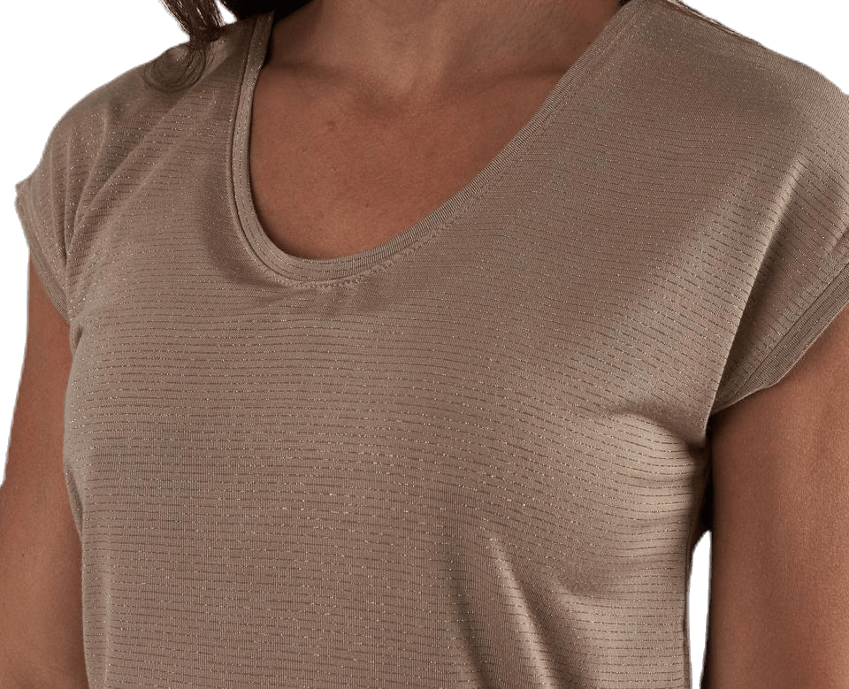 Billo Tee Lurex Stripes Beige - Bild 4