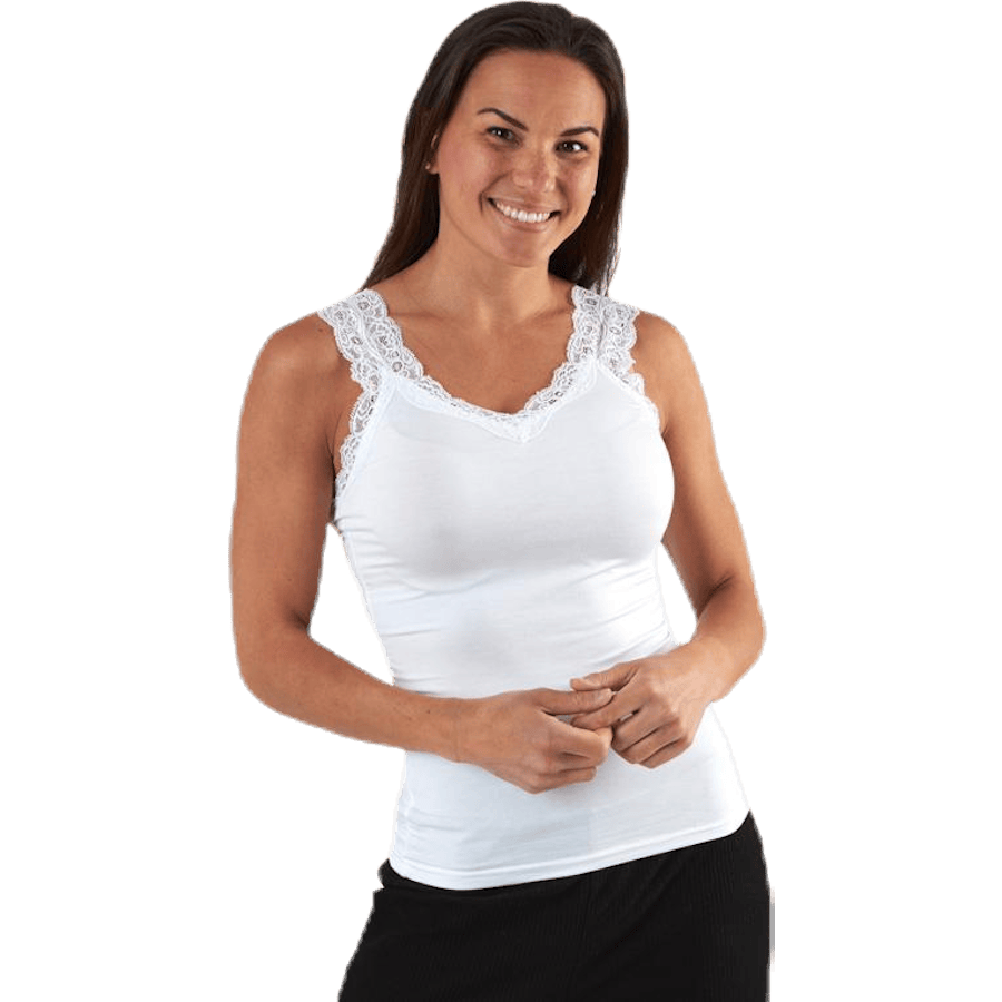 Barbera Lace Top White