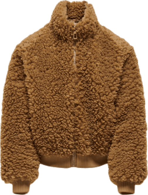 Ellie Sherpa Bomber Brown
