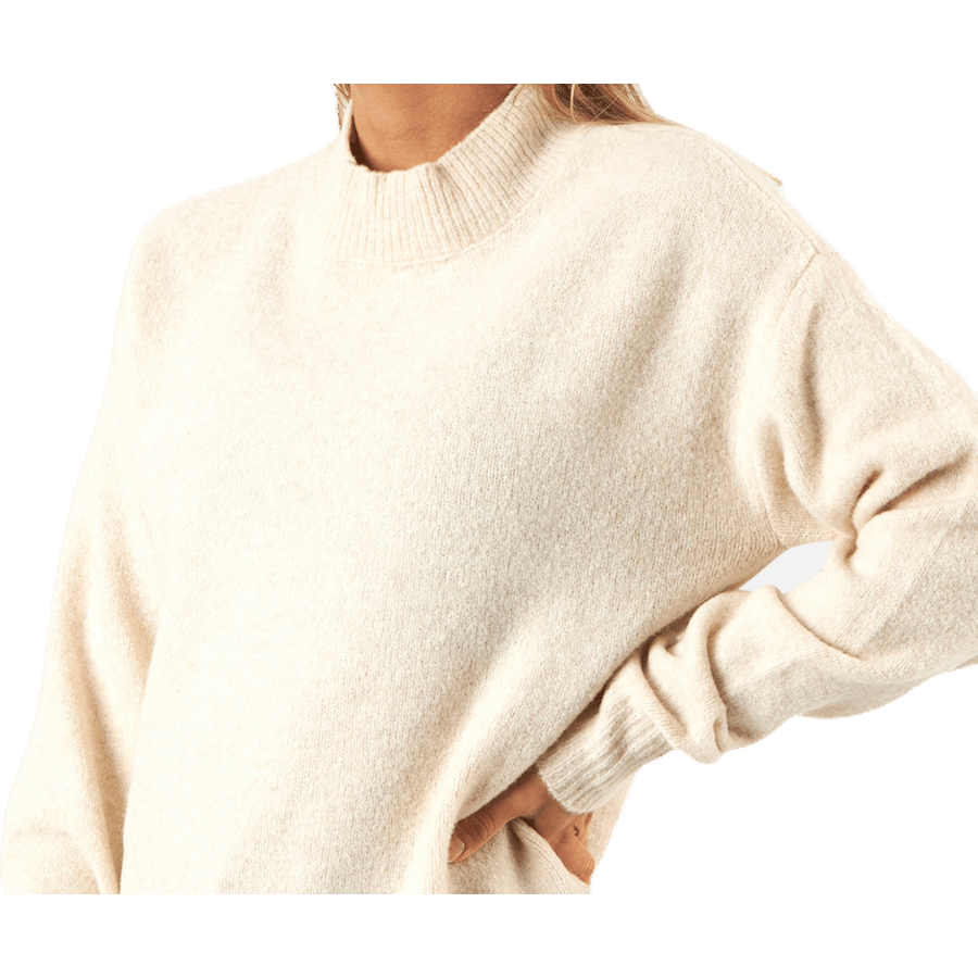 Skyla Ls O-Neck Wool Knit Grey - Bild 3