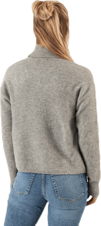 Skyla Ls Roll Neck Wool Knit Grey - Bild 2