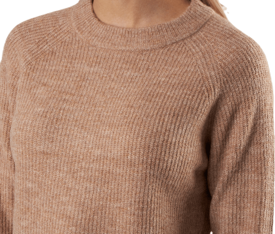 Ellen Ls O-Neck Knit Beige - Bild 4