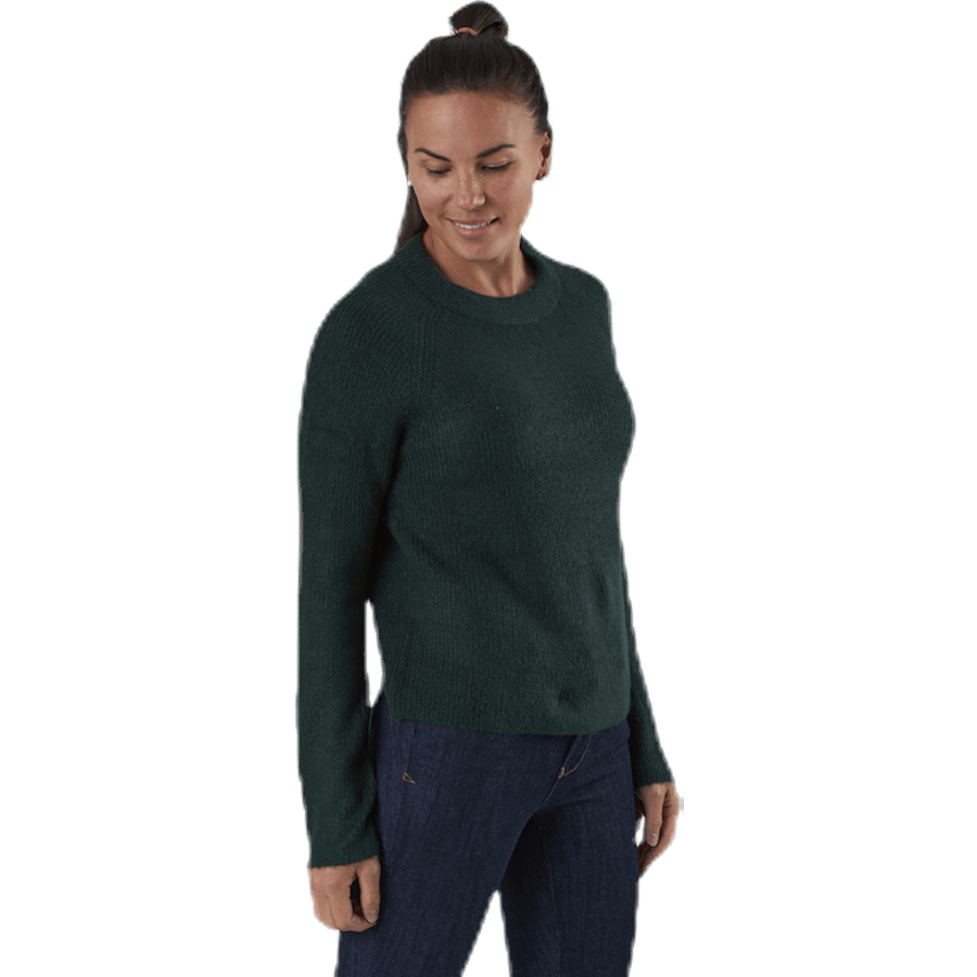 Ellen Ls O-Neck Knit Green - Bild 2