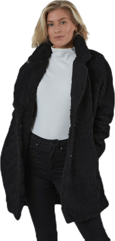 Aurelia Sherpa Coat Otw Black, Female, Bekleidung, Jacken, Schwarz, L