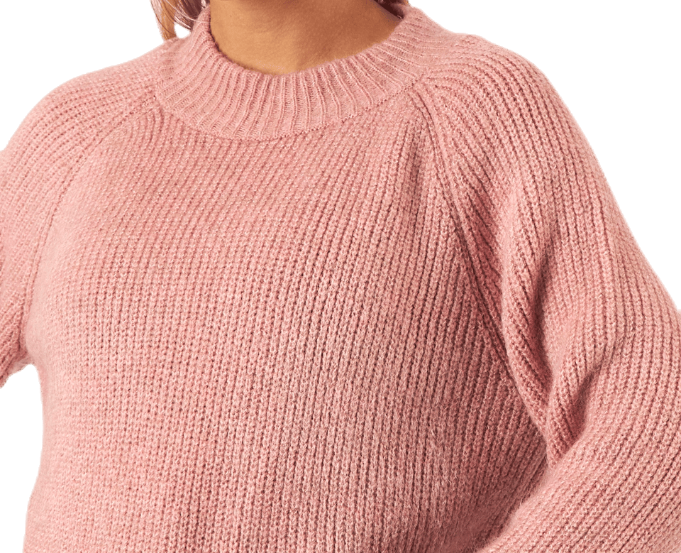 Jade L/S Pullover Knt Red - Bild 3