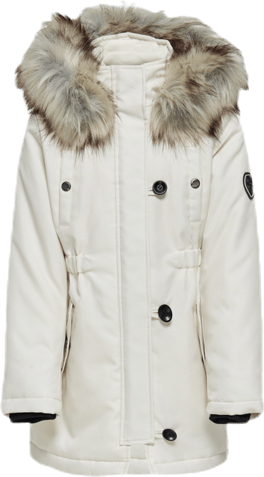 Iris Fur Parka White, Unisex, Odevy, bundy, Biely, 152