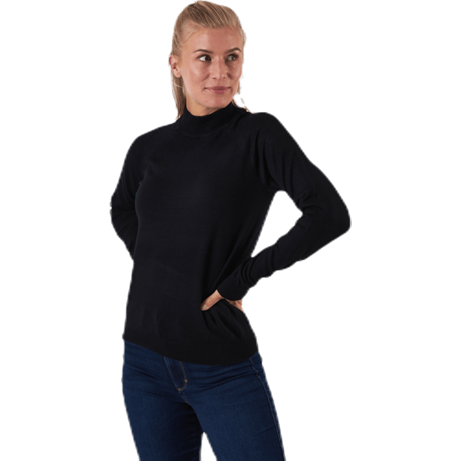 Esera Ls High Neck Knit Black