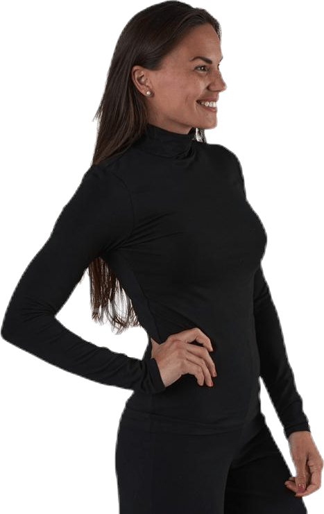 Irene Ls Rollneck Top Black - Bild 2