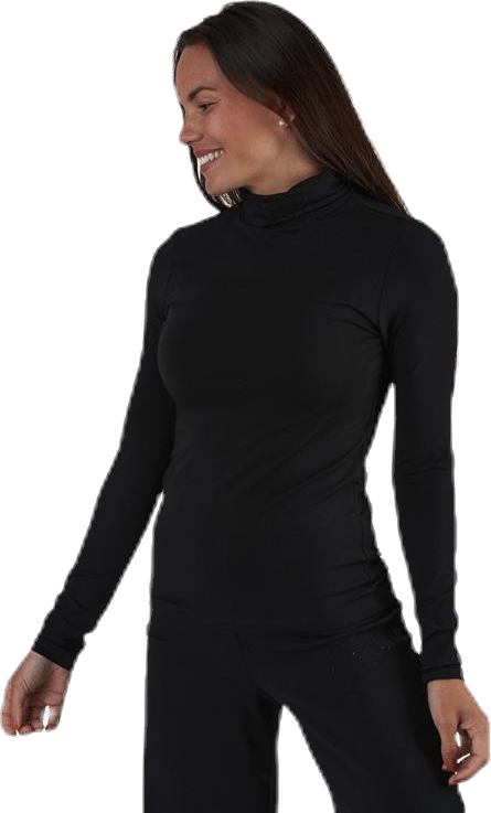 Irene Ls Rollneck Top Black - Bild 4