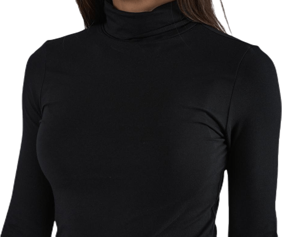 Irene Ls Rollneck Top Black - Bild 5