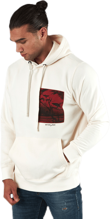 Jade Sweat Hood White