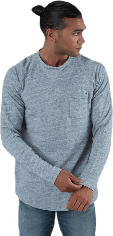 Ozil Tee Ls Crew Neck White, Male, Kläder, Skjortor, Vit, XXL