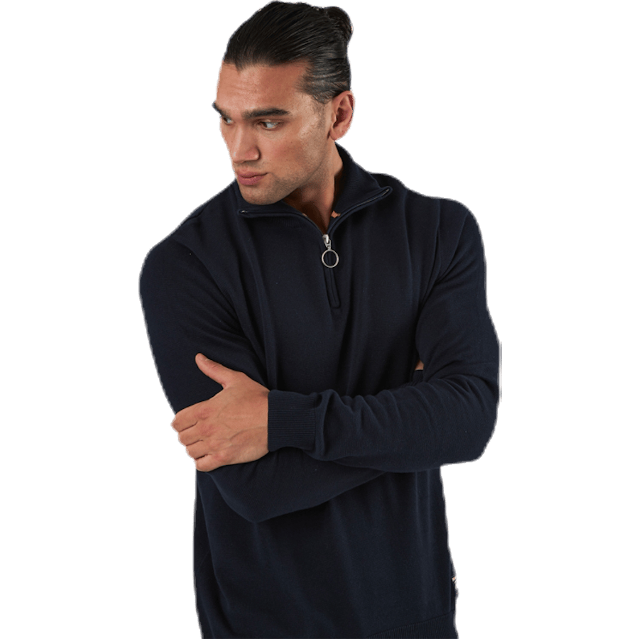 Eli Knit High Neck Zip White - Bild 2