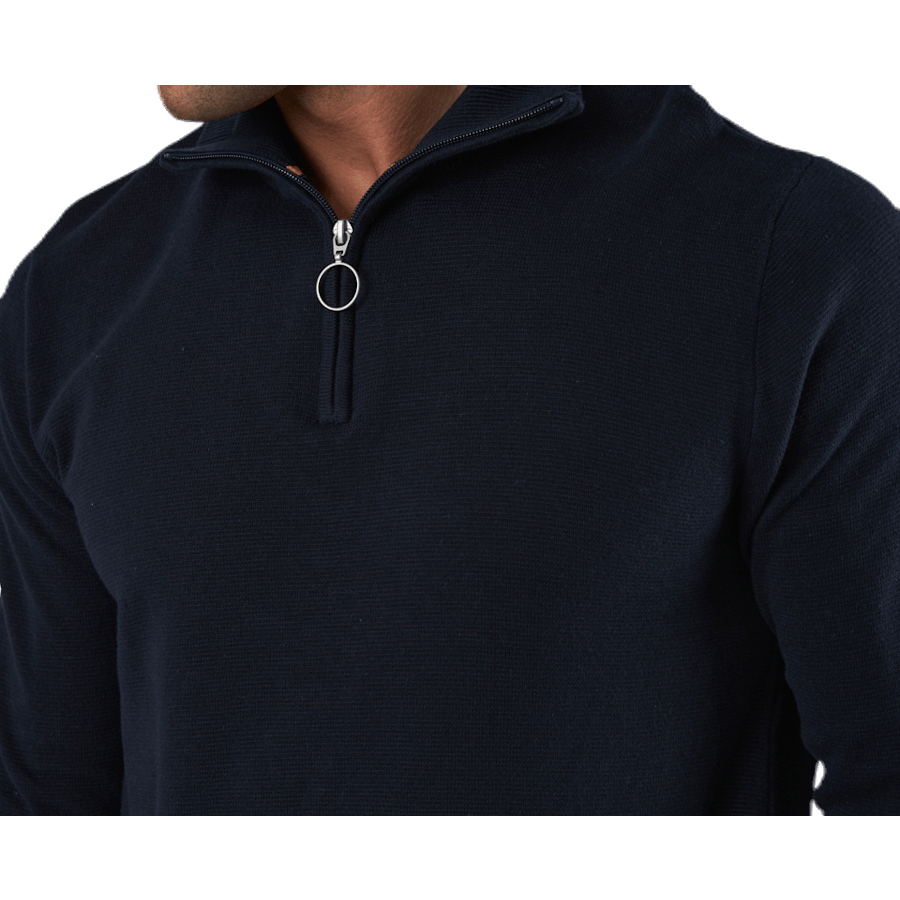 Eli Knit High Neck Zip White - Bild 5