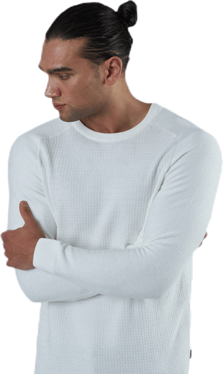 Adam Knit Crew Neck White - Bild 2