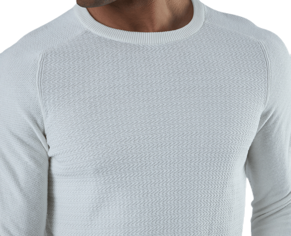 Adam Knit Crew Neck White - Bild 4