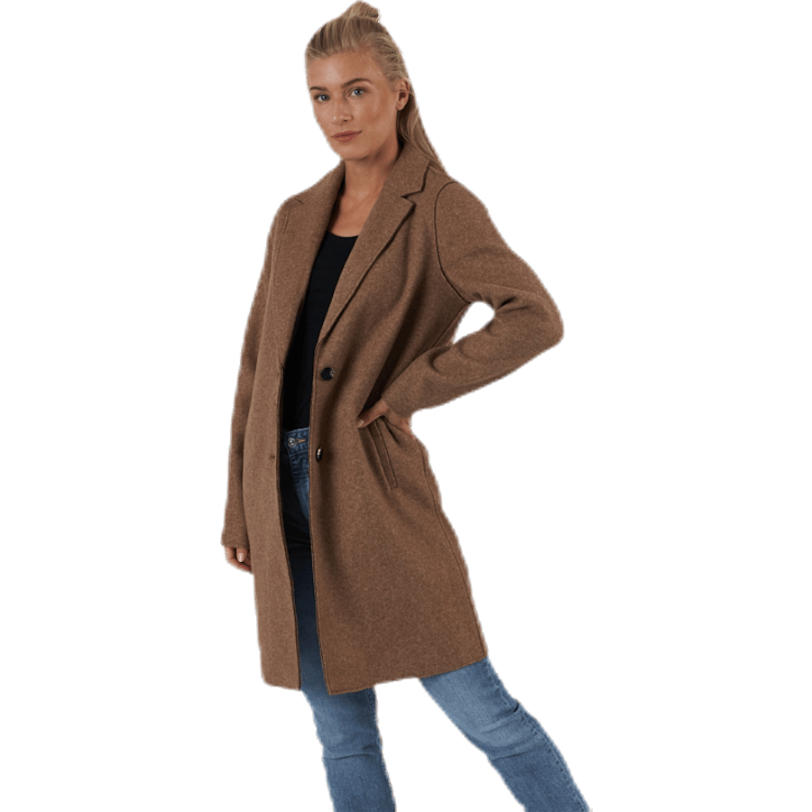 Carrie Bonded Coat Otw Brown