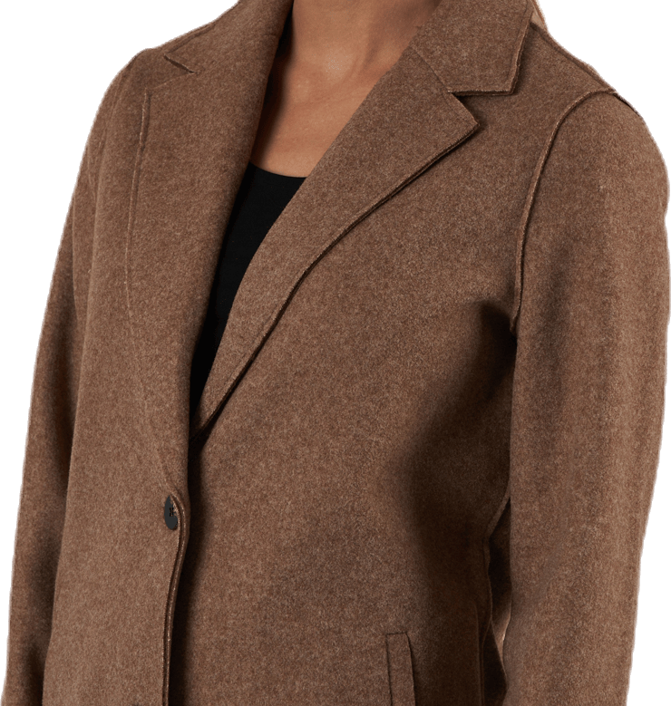 Carrie Bonded Coat Otw Brown - Bild 4