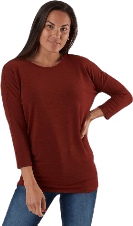 Glamour 3/4 Top Jrs Red