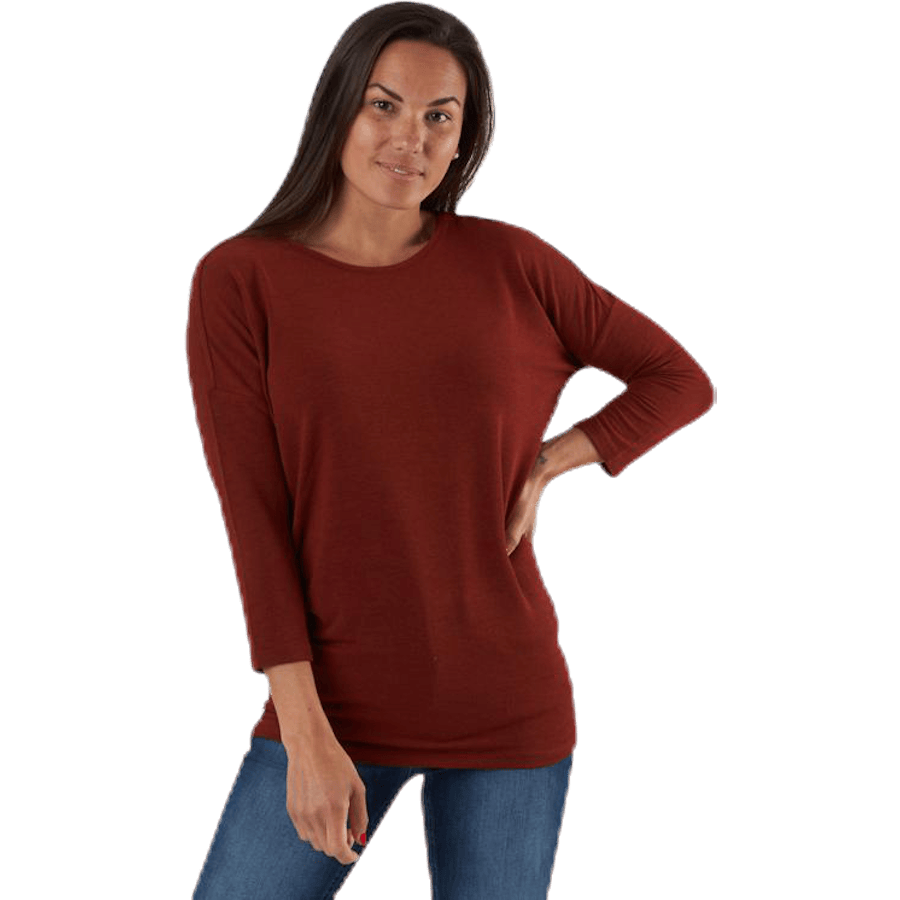 Glamour 3/4 Top Jrs Red