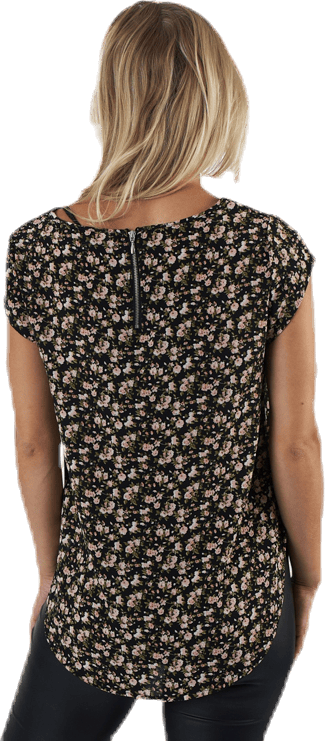 Vic Ss Aop Top Wvn Black - Bild 3