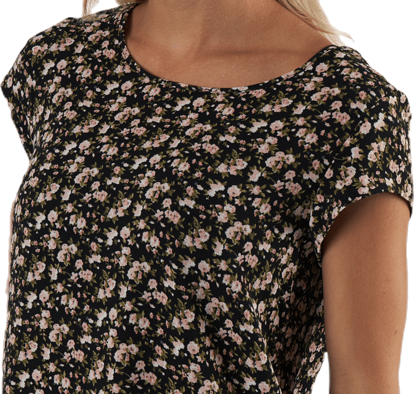 Vic Ss Aop Top Wvn Black - Bild 4