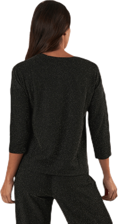 New Queen 3/4 Glitter Top Jrs Black - Bild 3