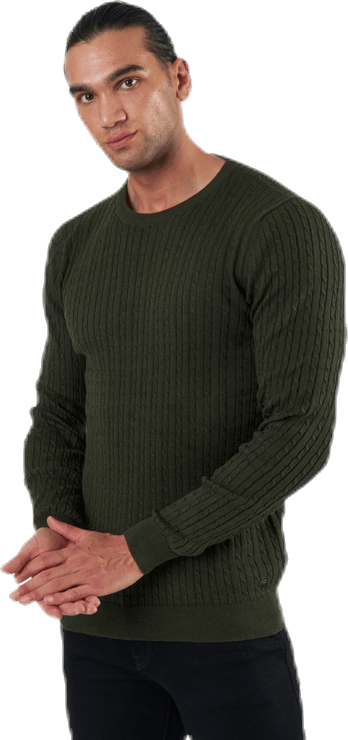 Blacamp Cable Knit Crew Neck Black - Bild 2