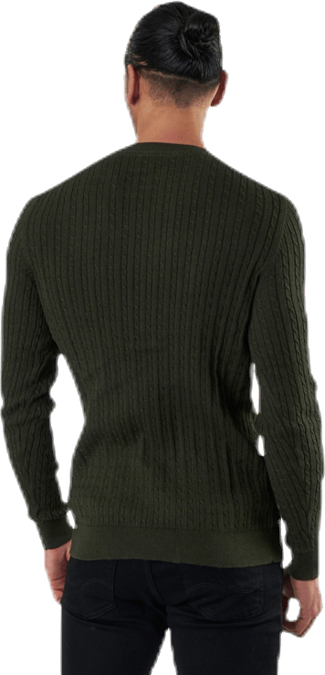 Blacamp Cable Knit Crew Neck Black - Bild 3