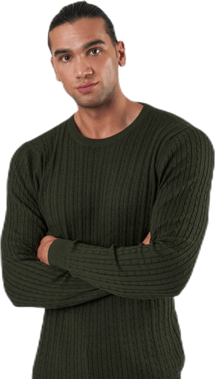 Blacamp Cable Knit Crew Neck Black - Bild 4
