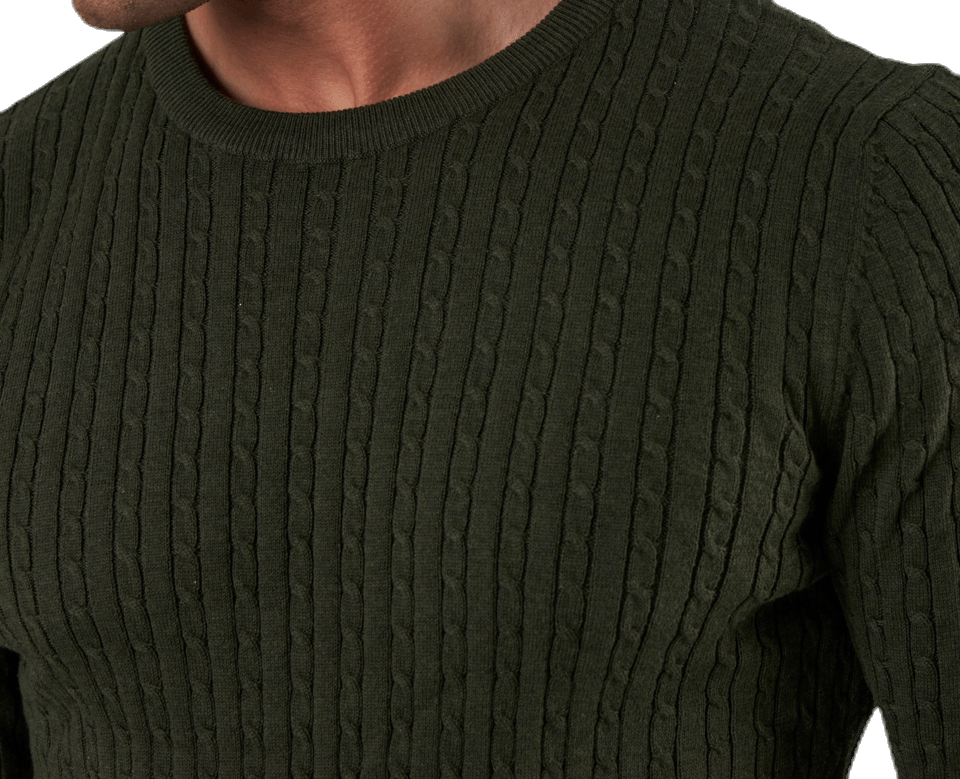 Blacamp Cable Knit Crew Neck Black - Bild 5