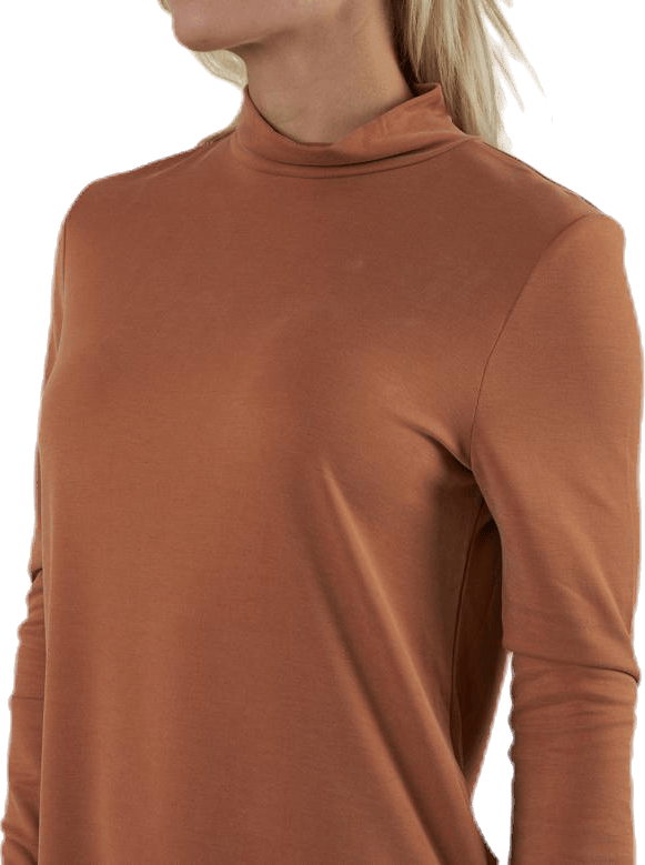 Bamala T-Neck Ls Dress Beige - Bild 5