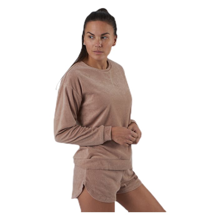 Dunja Terry Sweat Lounge Bc Red, Female, Apparels, Shirts, Red, L