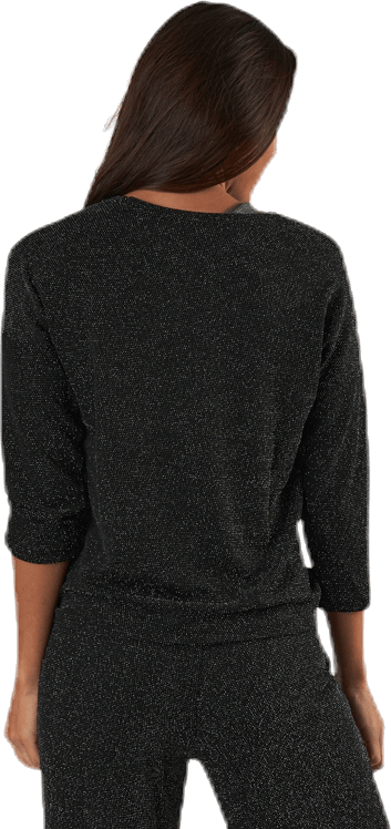 New Queen 3/4 Glitter Top Jrs Black - Bild 3