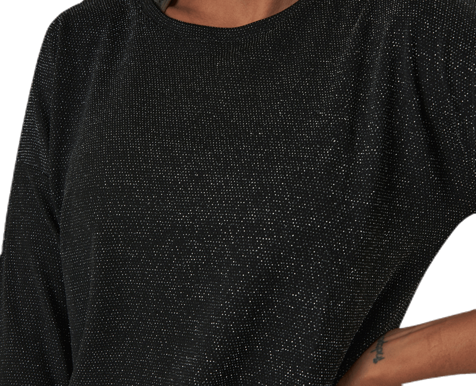 New Queen 3/4 Glitter Top Jrs Black - Bild 4